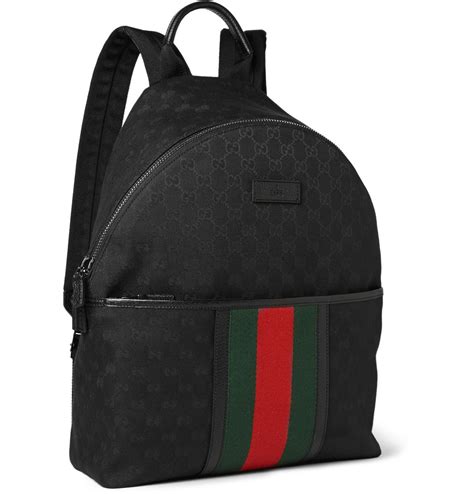 gucci black backpack for men